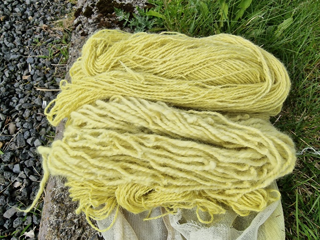 Yellow yarn