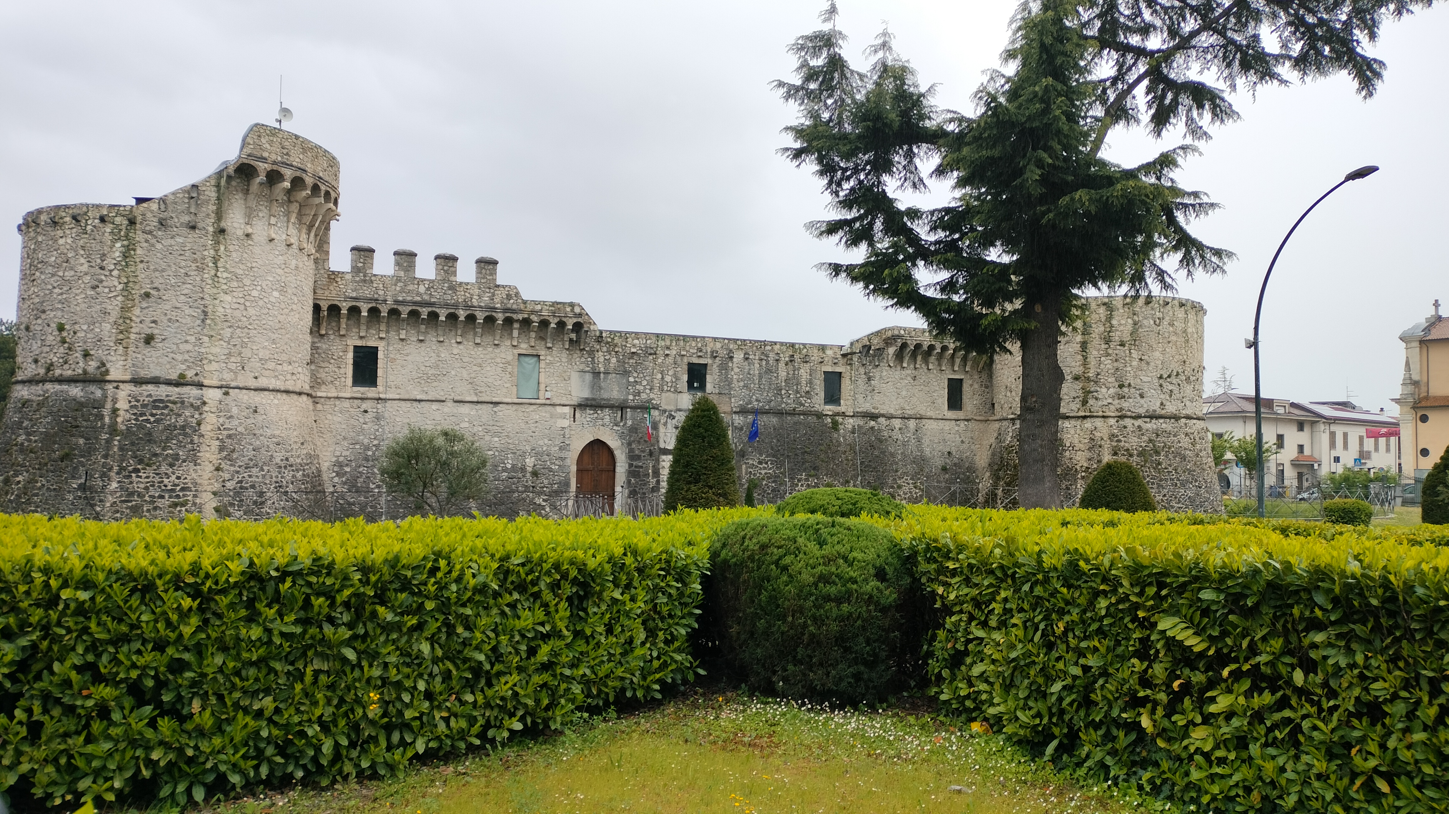 The castle of Avezzano. Located near the city senter. half of the castle collapsed during a earthquake in the 1920s.