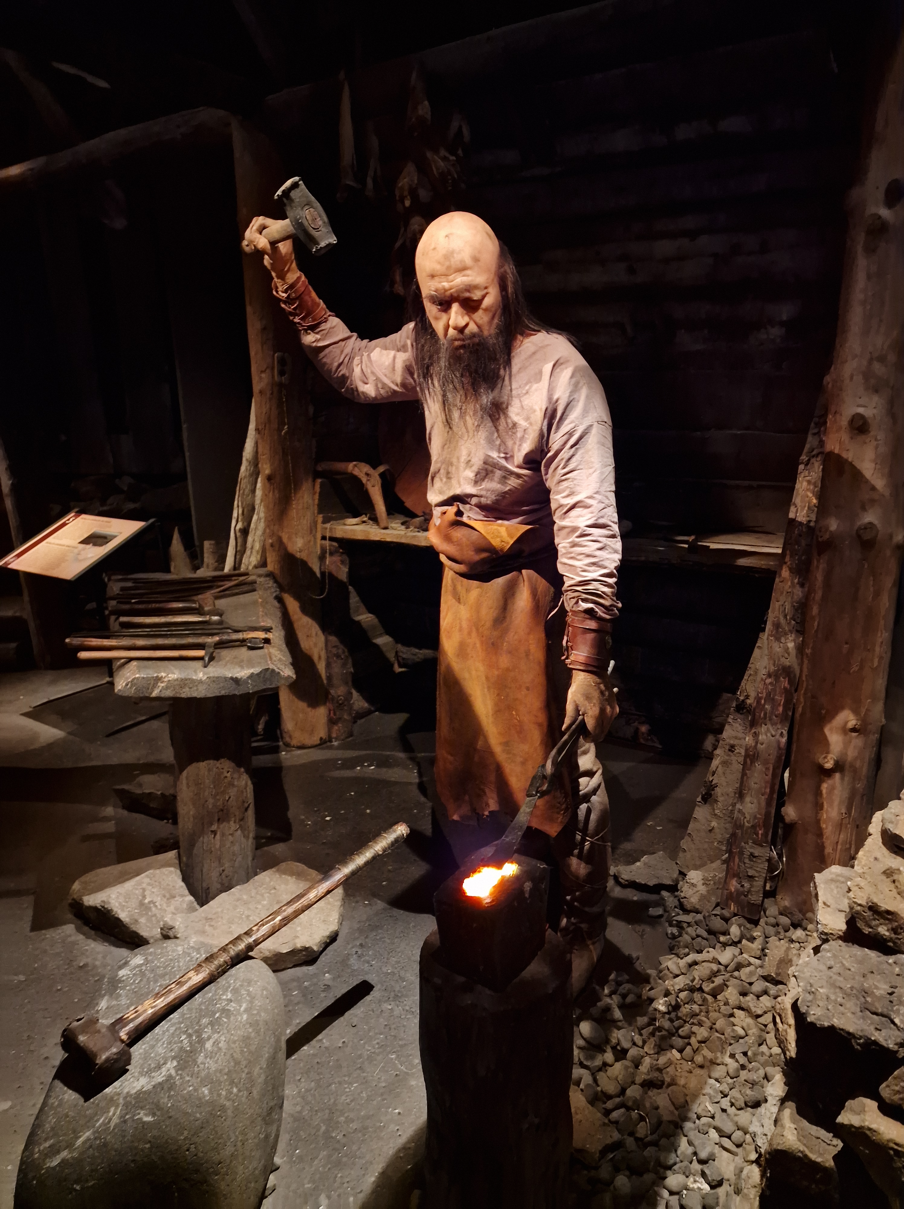 Wax doll in the Saga museum