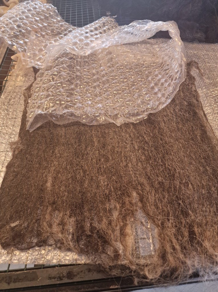 Wet felting with plastic