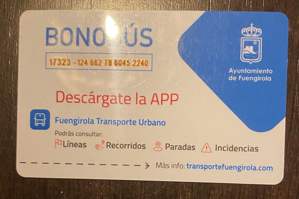 Ladattava bussikortti.